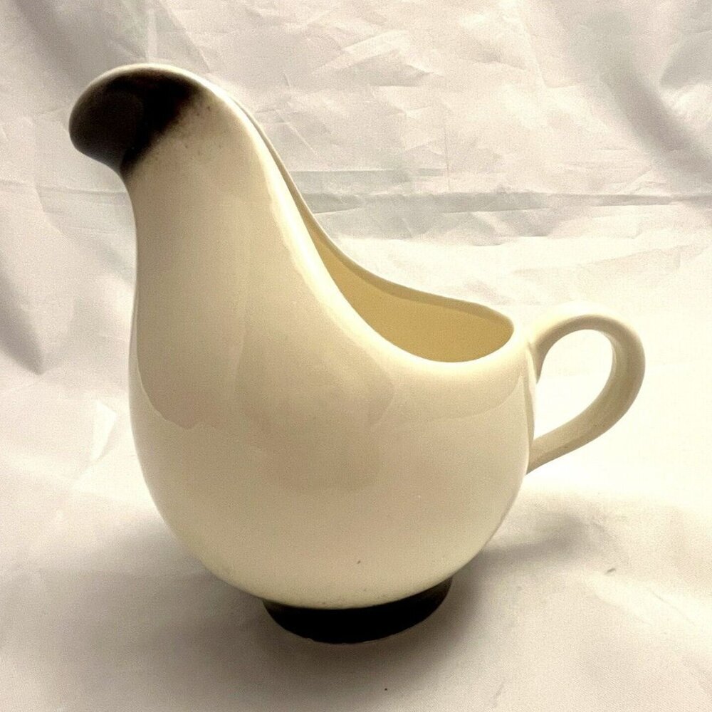 MCM Styled Black & White Creamer, Vintage EUC